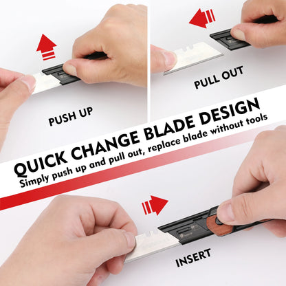 WORKPRO Multifunction Folding Knife Portable Pocket Knife Electrician Utility Knife With 10PC Blades Paper Cutter DIY Hand Tools