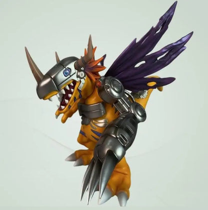 Digimon Metal Greymon Anime Figure Pvc Collectible Model Statue Desktop Decoration For Anime Fans And Collection Enthusiasts