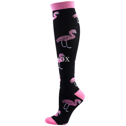 1Pair New Compression Stockings 20-30Mmhg Knee High Sports socks Fit Medical Varicose Veins Pregnant  Edema Diabetes Circulation