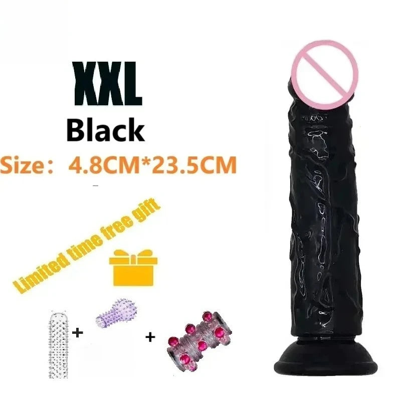 Dildos Sex Toys Dick Cheap Soft Female Vagina Clitoris Anal Masturbators Penis with Suction Cup 5 Colors Consolador Dildo Gode