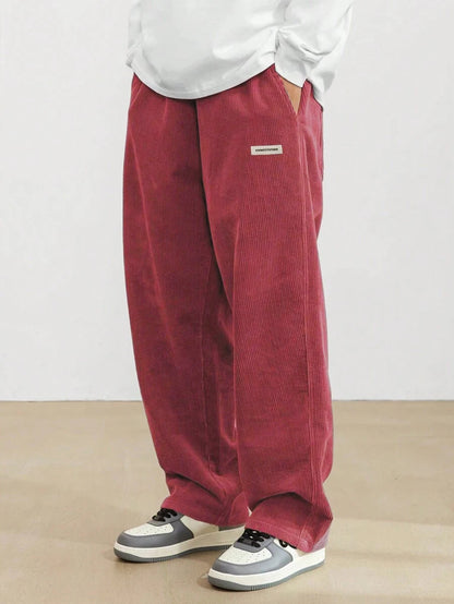 Men's Casual Pants Loose Pants Corduroy Breathable Loose Outdoor Pants Fashionable Design Jogging Pants 2026 New Casual Pants