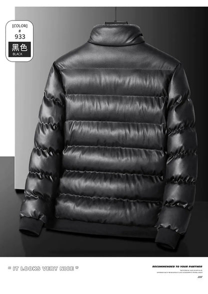 2024 Autumn/Winter New Men's Cowboy Coat Men's Youth Collar Jacket Men Single row Concealed Buckle Casual top big size