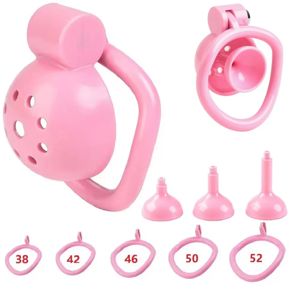 2026 Male Penis Chastity Cage Set Small Chastity Cage 5 Cock Rings With Urethral Sound Plug Penis Bondage Slave Man Sex Toy