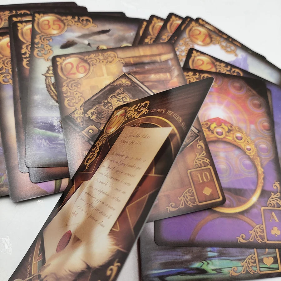 Reverie Lenormand Tarot Deck 47 Cards Set Fate Divination Tarot Card Game Full English Version Board Games With Online Guidebook
