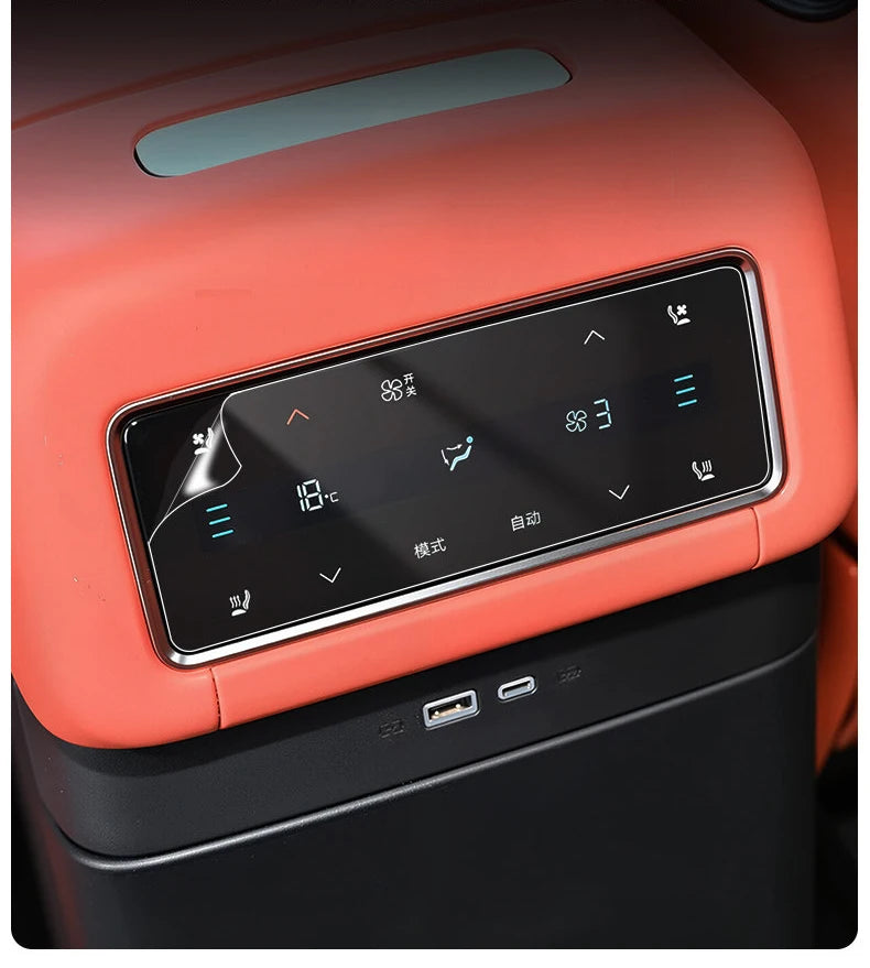 For BYD Sealion 8 Atto 8 Tang L Car Rear Air Conditioning Film Central Control Navigation Tempered Instrument Glass Accessories