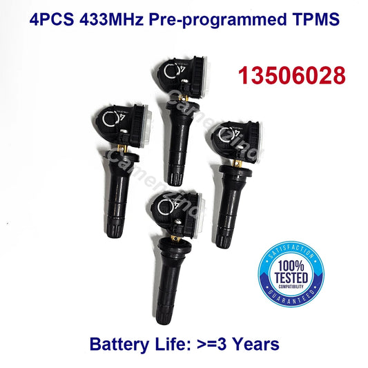 4Pcs 13506028 13598773 TPMS Tire Pressure Sensor For Opel Astra J k Adam Ampera Antara Insignia Meriva B Corsa D Mocha Zafira C