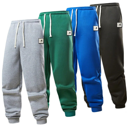 Mens Sweatpants Casual Fashion Sports Pants Gym Fleece Lined Trousers Men Jogger Sweatpants Running Workout Jogging Long Pants