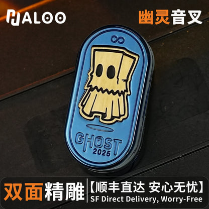 HalooPlayer Ghost Fidget Spinner Toys EDC Stress Relievers Anti Anxiety Hand Spinner Toy for Adults and Kids