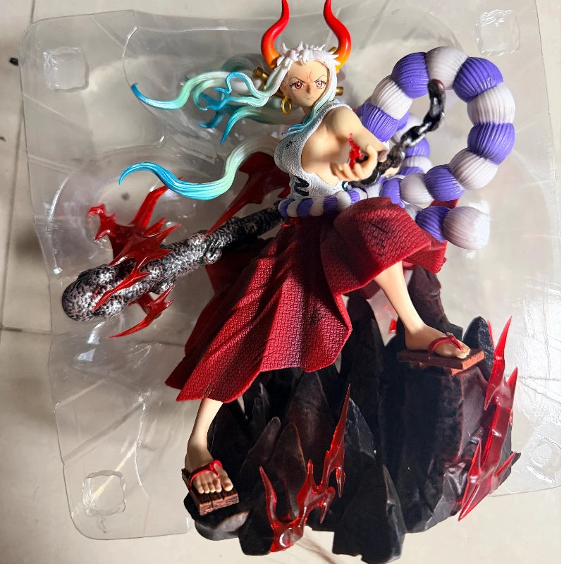 One Piece Yamato Gk Figure Pvc Anime Statue Pretty Girl Figurine Desktop Decoration Exquisite Collectible Model Home Decor Gift