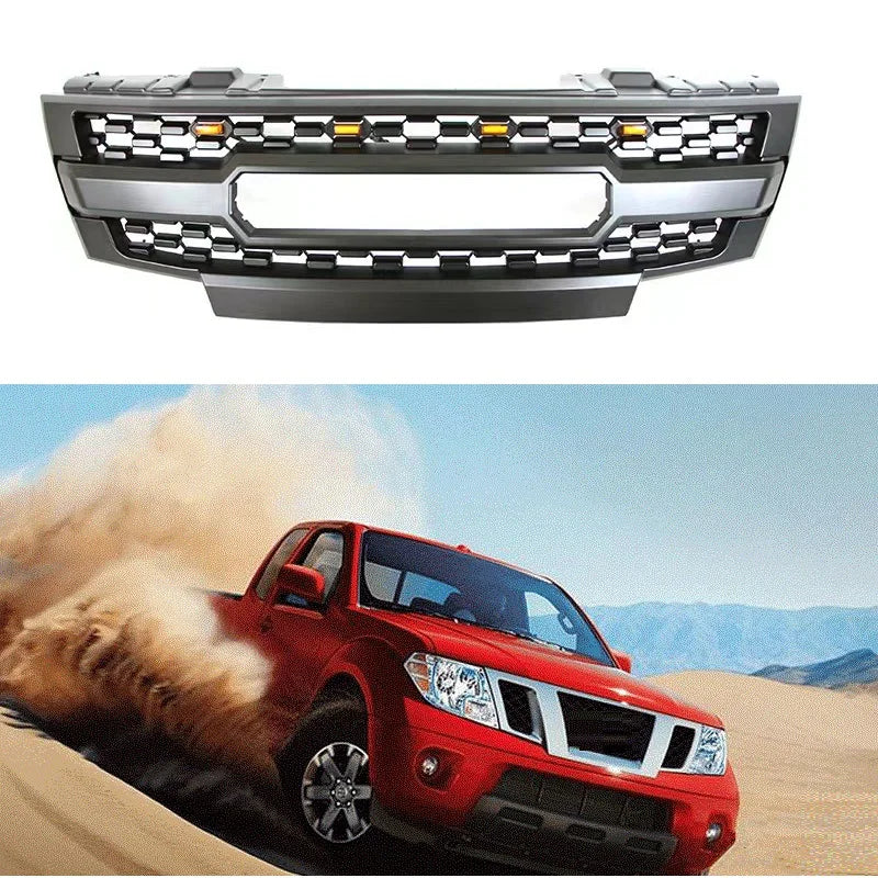 For Navara Frontier 2005-2008 Frontier D40 2009 2010 2011 2012 2013-2016 Front Racing Grill Center Grille Auto Parts Refit Grid