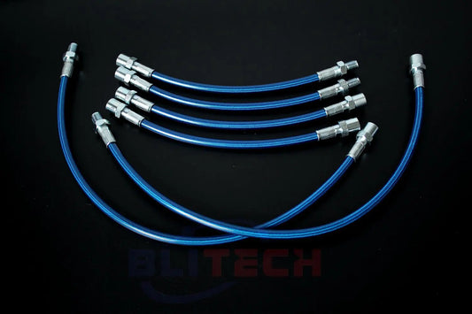 Stainless Racing Steel Brake Line Kit Cables For BMW E36 E34 E32 Red Blue Silver Black
