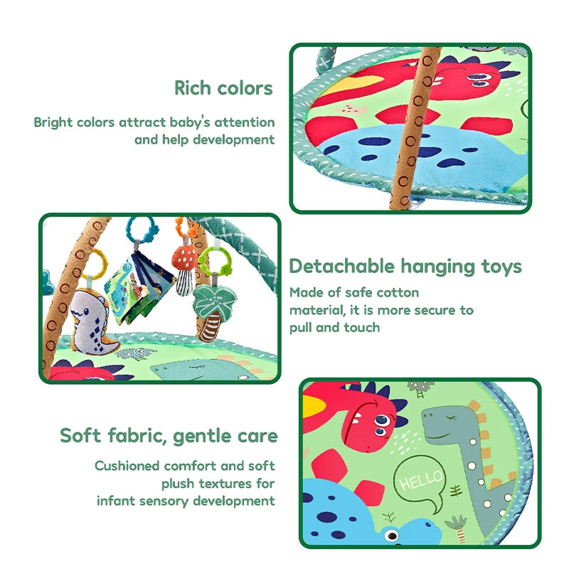 Newborn Multifunctional Fitness Frame Early Education Tummy Time Puzzle Interactive Toys Baby Activity Gym Mat Infant Gifts
