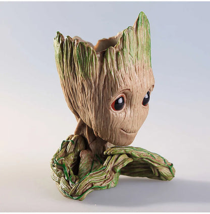 Groot Flower Home Decoration Vases Multifunction Groot Flower Pot Ornaments Arrangement Action Character Figurine Pen Holder