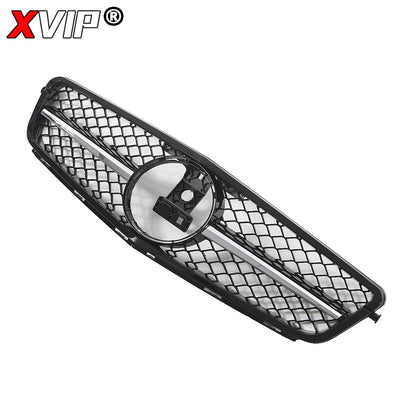 XVIP Front Bumper Grille Hood Grille For Mercedes Benz C W204 C43 2008-2014 C180 C200 C250 C300 AMG GTR Diamond Style Grille