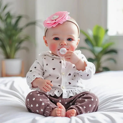 Full Body Vinyl Reborn Baby Dolls - 18 Inch Weighted Realistic-Newborn Baby Doll Real Life Baby Dolls with Complete Accessories & Gift Box