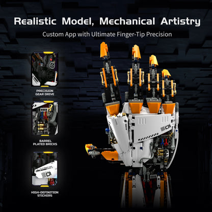 1628PCS RC Mechanical Arm MOC Building Blocks DIY Electric Robot Arm Model STEM Educational Toy Adults Birthday Gift