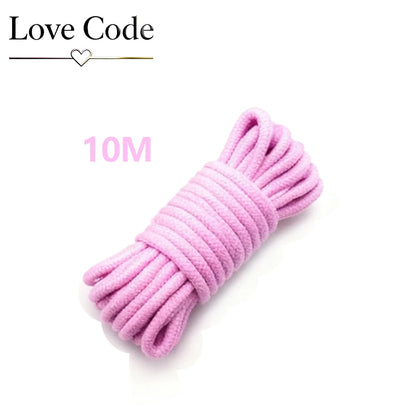 5m/ 10m Cotton Rope Female Adult Sex products Slaves BDSM Bondage Soft Rope Adult Games Binding Rope Role-Playing Sex Toy