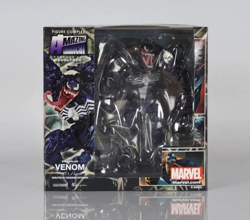 AMAZING YAMAGUCHI Carnage Venom Spider Man Marvel legends Action Figure Joint Movable Change Face Statue Model kids for Toy Gift