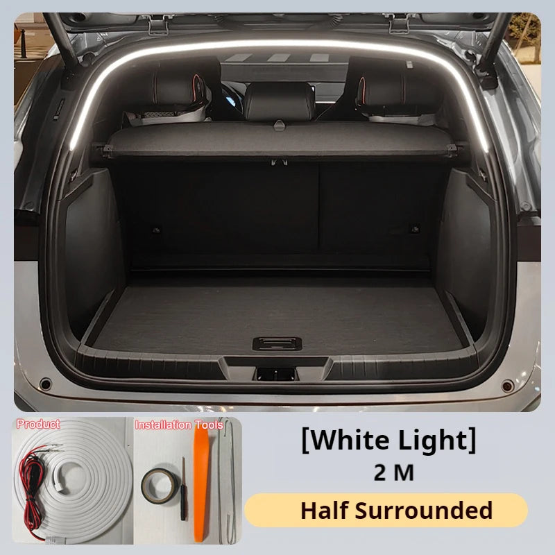 Rear Trunk LED Light Bar Strips Trunk Interior Decorative Lamp Strip Fit For Subaru Forester Interior Accessory Atmosphere