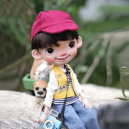 BJD Doll Jief 1/6 Ruth MA Body Naughty Child Anime Doll The Breeze Raises The Corners Of Mouth Resin Toys Movable Joint Doll