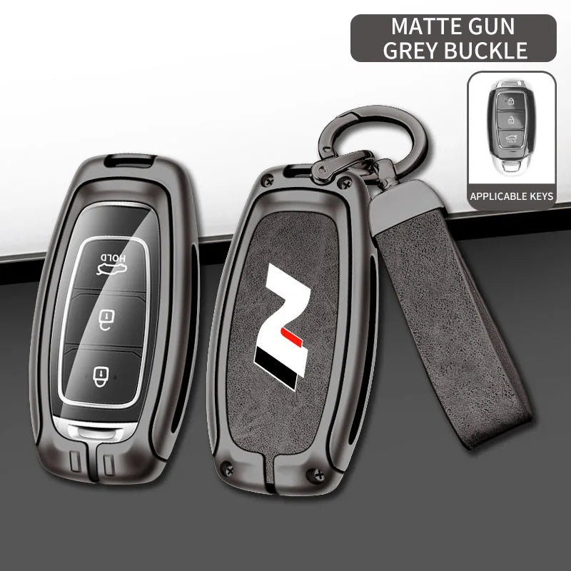 Modern High-End Hyundai Key Cover Suitable for N LINE N IX35 IX25 Tucson Sonata Car Key Case Luxury Design Vehicle Accessories