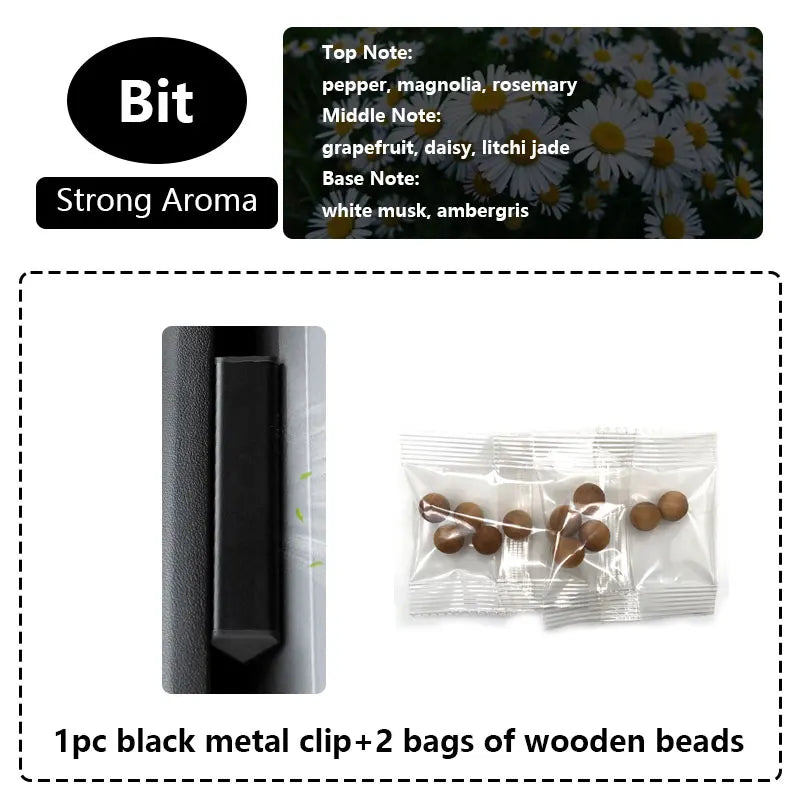 For Tesla Model 3/Y Air Freshener - Invisible Design -Automatic Deodorizer Fragrance Diffuser Car Aromatherapy Wooden Bead