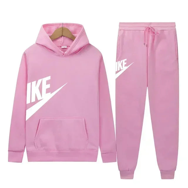 2025 Men's Sport Outfit, fashionable men's and women's casual suit hooded sweatshirt outdoor winter/spring sport hooded sweats