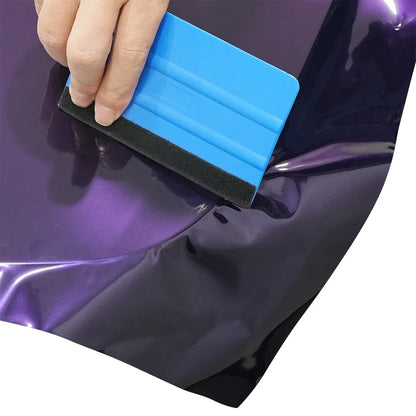 Metallic Midnight Purple Car Sticker Color Change Vinyl Film PET Bubble Free Wrapping Car Accessories Auto Self Adhesive Decals