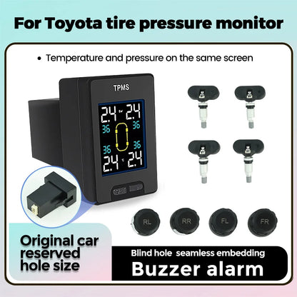 New Universal Accessories TPMS Suitable For Toyota series Digital LCD tire pressure Infineon chip Toyota tire pressure monitor