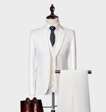 Top Rated Suits for Men | Luxury Slim Fit 3-Piece Suit, Hot Selling Wedding Wear