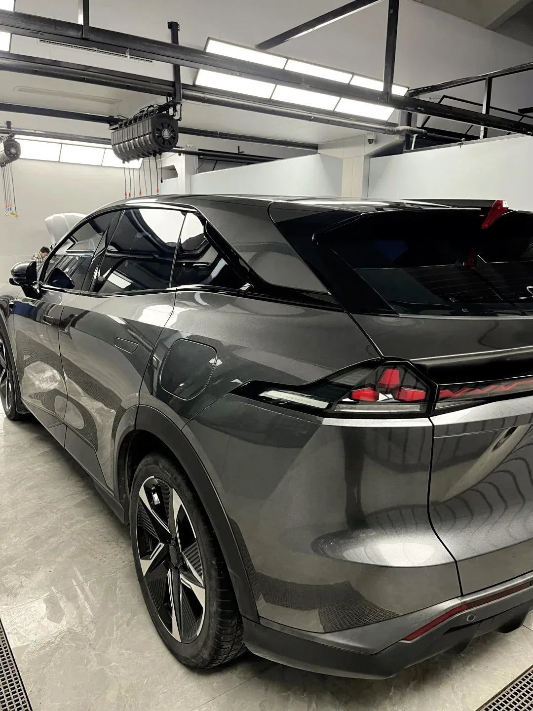 Car Satin Metalliced Graphite Grey Sticker Waterproof Air Release DIY Stickers Car Adhesive Vinyl for Auto Motorcycle Body Decor