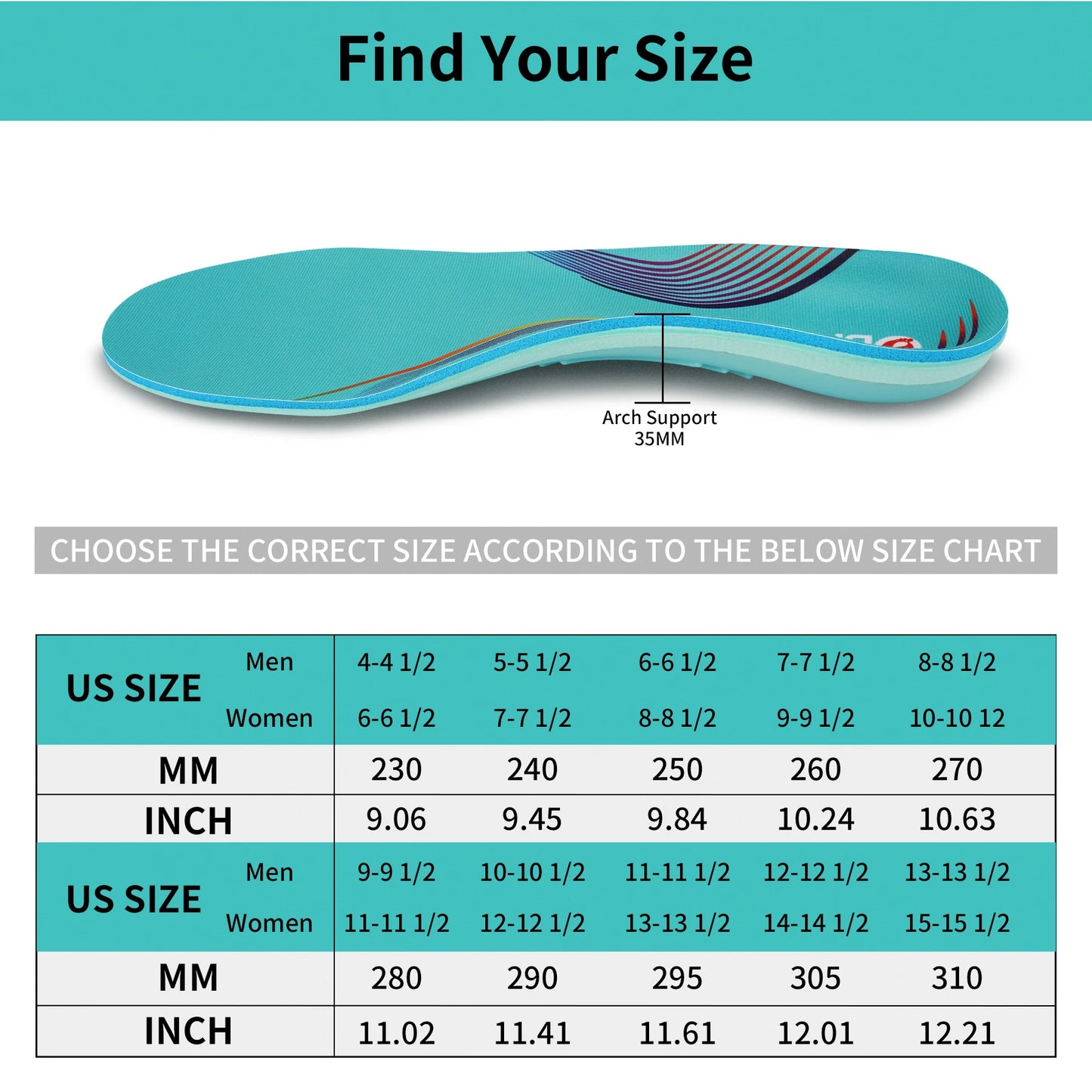 iFitna 3 Pairs Plantar Fasciitis Orthopedic Sport Insole Men Women Flat Feet Arch Support Heel Pain Orthotic Insert Shoe Sole