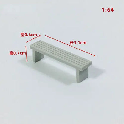 1/64/87 HO Scale Outland Model City Railway Fence Bleachers Benches Scene Model