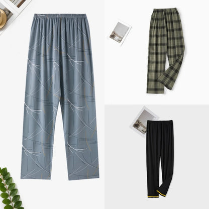 Pajama Pants Men's Pants Autumn and Winter 2025 New Loose Pants Printed Spring & Fall Home Pants