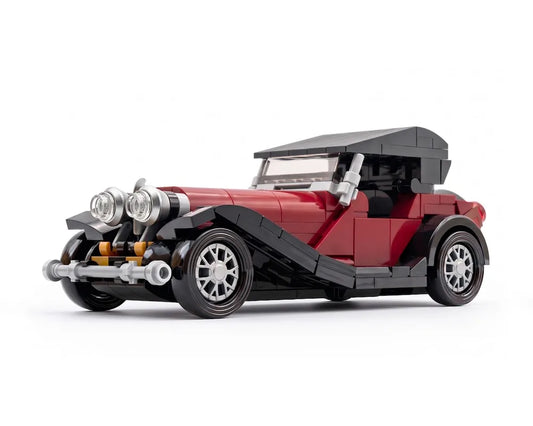 290 Pcs Vintage Classic Roadster Building Blocks Retro 1935 Convertible Car Model MOC Bricks Toy for Adult Collection Home Decor
