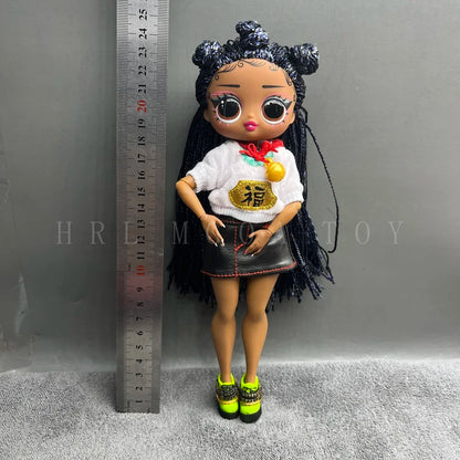 Original 24cm OMG Big Sister Fashion Dress up Girl Doll Set Including Clothes and Shoes Holiday Gift Toys