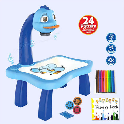 Drawing Projector for Kids, mini multi-functional writing board learning drawing educational toys, Ideal Toy for 3+ Girls & Boys