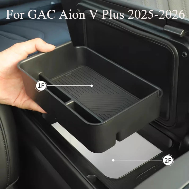 For GAC Aion V Plus 2025-2026 Center Console Organizer Box - Custom Storage Tray Insert for Armrest Compartment
