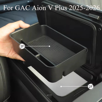 For GAC Aion V Plus 2025-2026 Center Console Organizer Box - Custom Storage Tray Insert for Armrest Compartment