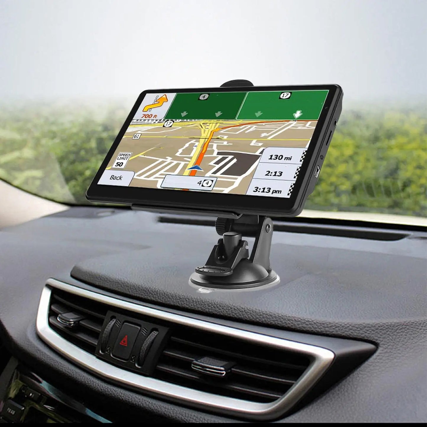 GPS Navigation For Car 7-Inch Car GPS Navigation System Smart Device Touchscreen Maps Display For Vehicle Long Trip RV Women Men