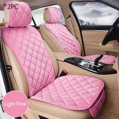 SEAMETAL Winter Car Seat Cover Soft Warm Car Seat Cushion Universal Plush Interior Protector Mat Auto Seats Cover Accessories