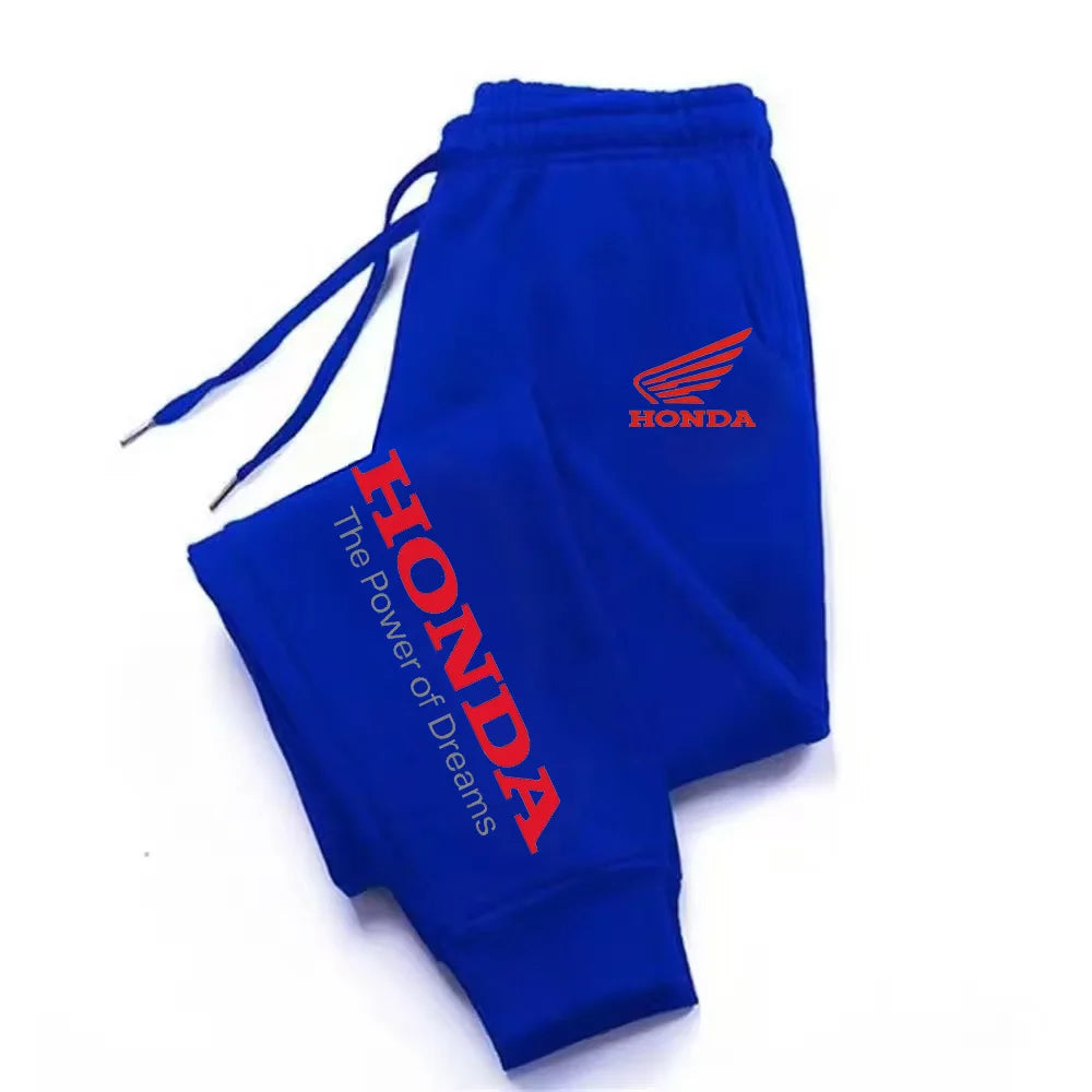 New Honda autumn and winter casual fashion cotton jogging pants, running fitness pants, winter pants, men's winter pants