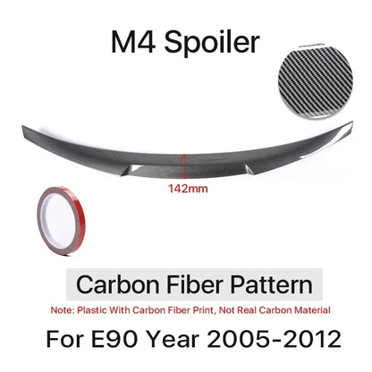 Carbon Fiber Rear Bumper Trunk Spoiler Boot Lid  For BMW 3 Series E90 PSM MP M4 Style Wing Lip 2005-2012  325i 328i 335i 330i