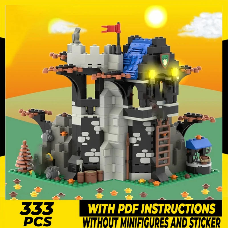 Medieval Castle Model Moc Building Bricks Forestmen's Rest Place Technology Modular Blocks Gift Christmas Toys DIY Sets Assembly
