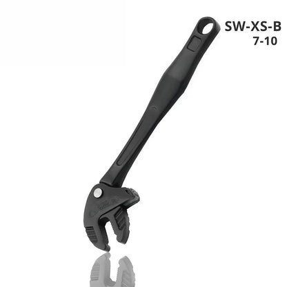 Heavy-Duty Industrial Crab Claw Wrench - Quick-Adaptive Ratchet, Wide Jaw Adjustable Tool for Automotive Repair, Plumbing