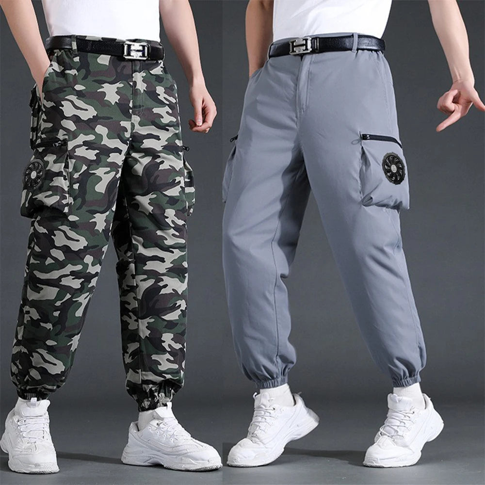 New Summer Air Conditioner Pants Men's High Temperature Work Anti-Sunlight Refrigeration Air Conditioning Pants Outdoor Workwear