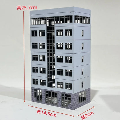 HO Scale 1/87 City Sand Table Train Scene Plastic Assembly Building Model Diy  Toy