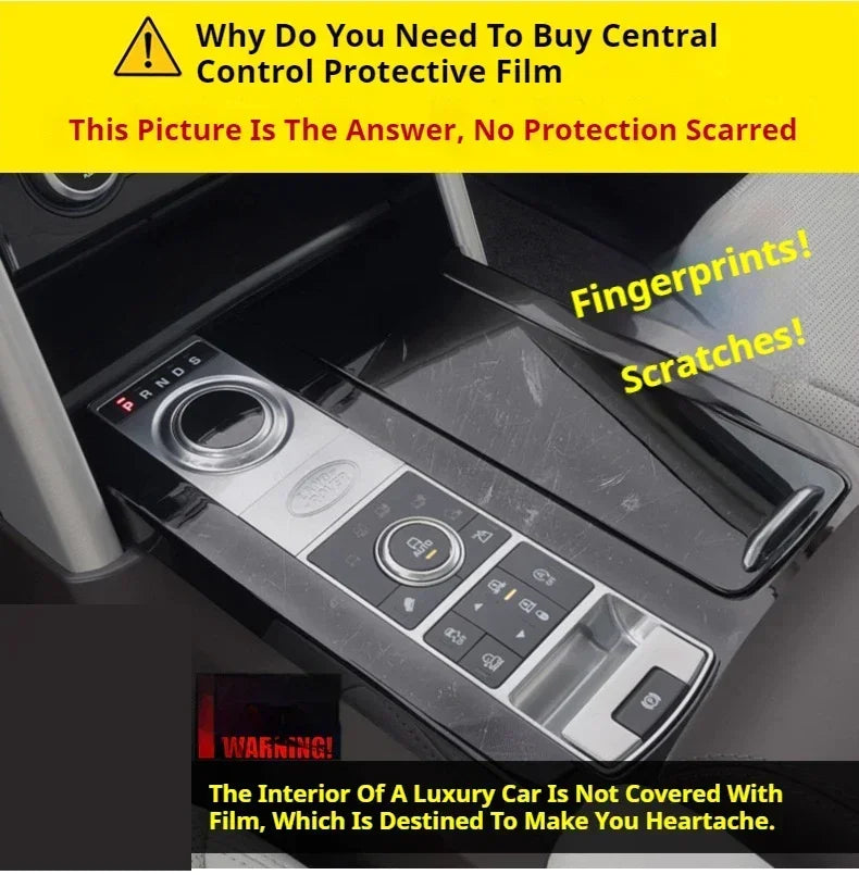 For Haval H6 3rd Gen 2021-2024 Car Center Console Navigation Dashboard Gear Door Window Panel Interior Film Tpu Transparent LHD