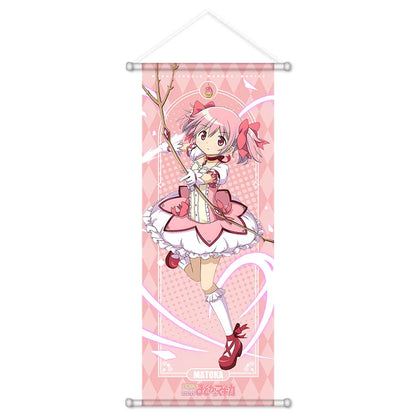 70cm Anime Madoka Magica Kaname Madoka Cartoon Figure Scroll Canvas Wall Hanging Print Home Decor Anime Poster Wall Manga Art