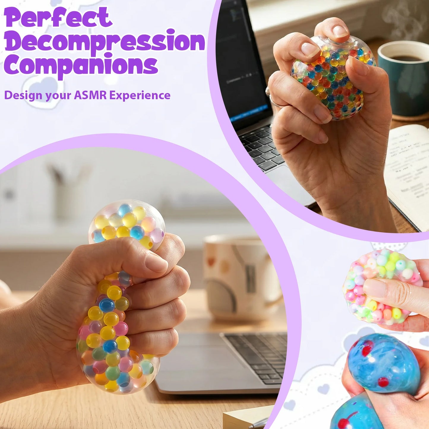 DIY Handmade Empty Ball Shell For Handmade Toy Soft Slow Rebound Design Creative Stress Relief Ball Making Kit Relaxation Toys